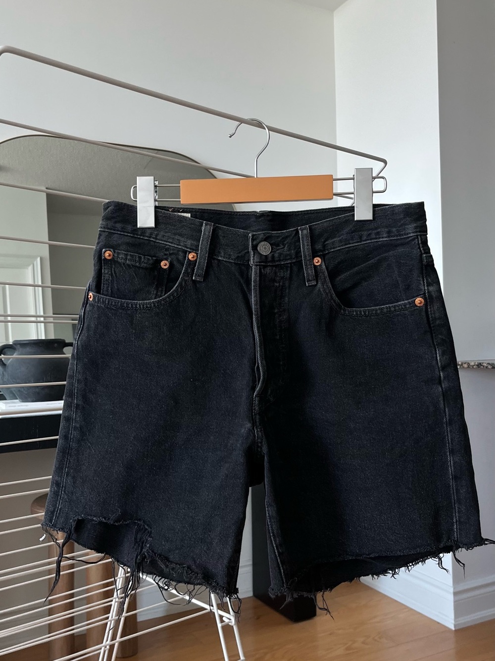 Levi's Women's Premium 501 Mid Thigh Short